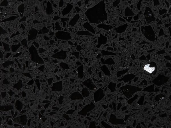black quartz slab