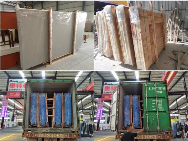 atlantic grey marble    packing & loading