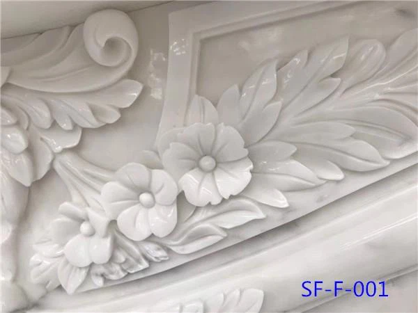 calacatta fireplace