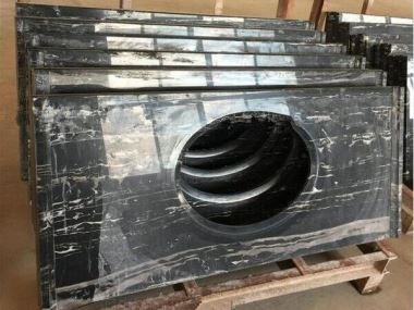 Fekete márvány laminált munkalap