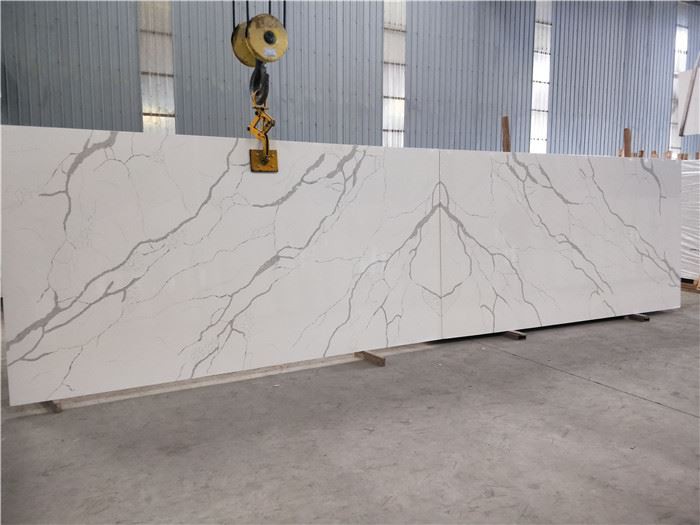 quantum calacatta quartz book match