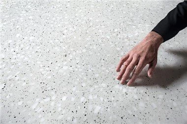 Pearl White Terrazzo Slab