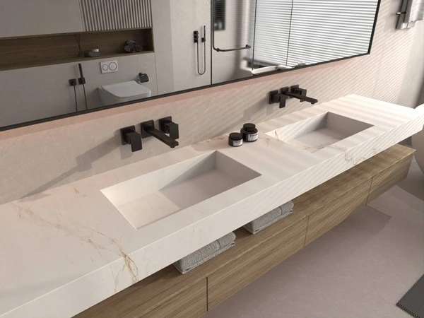 Calacatta Gold Sintered Stone Vanity top