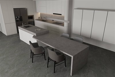 New York Grey Grey Matered Stone munkalap